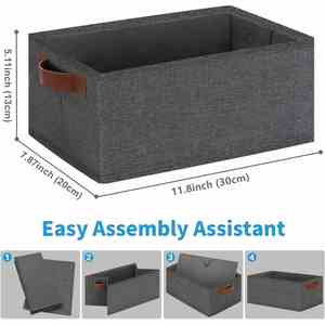 Wardrobe and Living Room <b>Clothes</b> Organizer for Jeans Multifunction Foldable Drawer Organizer with Cloth Material - Product Image 2
