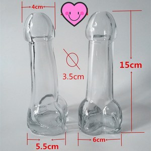 Cangkir gelas anggur minuman bentuk <span class=keywords><strong>Penis</strong></span> transparan cangkir koktail cangkir Bar gelas Dildo pesta bujangan - Product Image 5