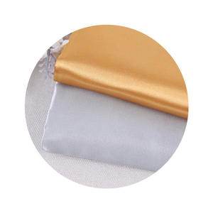 अनुकूलित 100% पॉलिएस्टर पतला चमकदार चमकदार चमकदार साटिन कपड़े 75 * 300D शादी के कपड़े और औपचारिक पहनने के लिए - Product Image 5