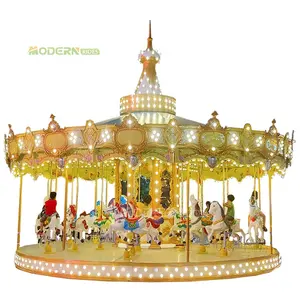 Modern mechanical Amusement park rides thrill amusement park equipment swing ride carousel horse ride merry go round for sale