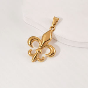 Pendentif en acier inoxydable doré sans ternissement, avec motifs main de prière, Jésus, serpent, <span class=keywords><strong>boussole</strong></span>, ancre, bijoux chrétiens, breloques <span class=keywords><strong>pour</strong></span> la fabrication de bijoux - Product Image 4