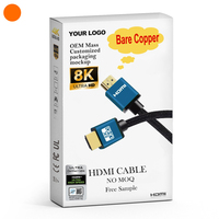 Kabel Ultra High Speed 5m untuk 2.1, 8K 60Hz, 4K 120Hz, 48Gbps, Berlapis Emas untuk Monitor dan Pemutar DVD