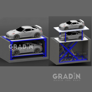 Elevador de tijera subterráneo hidráulico para garaje - Product Image 2