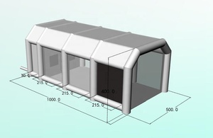 Cabina de Pintura Inflable Personalizada, Carpa de Pintura de Tela Oxford, Cabina de Pintura Portátil para Autos en Venta, Fabricante - Product Image 3