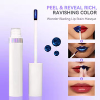 Teinte à lèvres peel-off 6 couleurs vibrantes, waterproof, résistante à la transpiration, longue tenue, texture lisse, maquillage quotidien pour les lèvres, emballage personnalisé