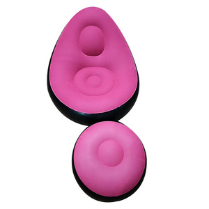 Inflatable Beanbag Chair <b>Folding</b> Lounge <b>Sofa</b> Single Tatami Mat Soft Air Fill Foldable Seat - Product Image 3