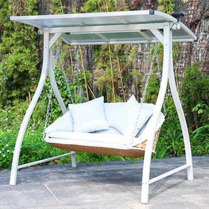 Silla Colgante de Ratán Moderna de Alta Calidad con Soporte para Uso en Exteriores, Hoteles, Parques, Patios, Salas de Estar, Construcción Metálica - Product Image 3