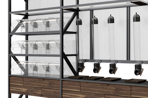 Étagères de supermarché en métal à base stable, traitement de surface anti-rayures, gondole pour magasin commercial - Offre Spéciale - Product Image 5