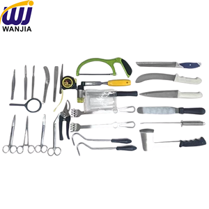 Set di strumenti per dissezione veterinaria WANJIA <span class=keywords><strong>Kit</strong></span> di strumenti chirurgici con scatola in lega di alluminio per anatomia animale di grandi dimensioni - Product Image 5