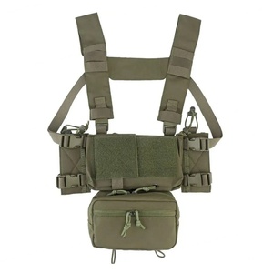 กระเป๋า MK4 Micro Gear Chest Rig สำหรับใส่แม็กกาซีน 5.56 พร้อมช่องใส่แผ่นเกราะ  แบบ Chaleco Tactico ลายพราง สำหรับการรบระยะใกล้ - Product Image 1