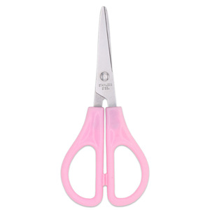 Tijeras de acero inoxidable, punta recta rosa, cortadores de papel para estudiantes y oficinas, uso doméstico - Product Image 4