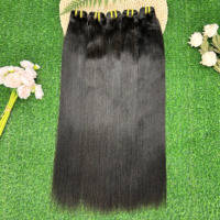 Cheveux humains vietnamiens bruts de qualité supérieure non traités, grade 12A, fournisseur de mèches de cheveux raides Yaki