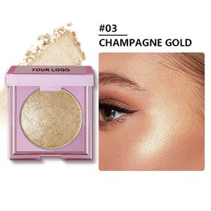 8 colores logotipo personalizado de alta calidad vegano Libre de crueldad brillo crema brillo suave sombra cara cuerpo bronceador resaltador paleta - Product Image 5