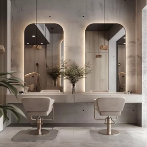 Beauty Salon Interior Design - One-Stop Custom Commercial Beauty Shop Renovation Service Minimalist Beauty Salon Decoration - Product Image 4