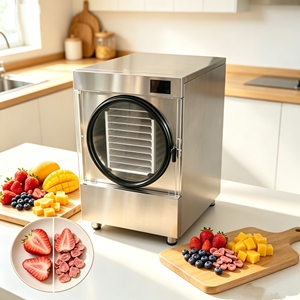 Liofilizador de Mesa Pequeño, Máquina Deshidratadora de Alimentos para el Hogar, 20 kg/h, Procesador de Frutas y Alimentos para Mascotas - Product Image 2