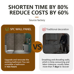 工厂批发防火防水PVC锁扣墙板酒店背景墙装饰 - Product Image 3