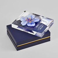 Trophée en cristal personnalisable, design créatif gratuit, plaques de récompense en acrylique transparent 3D colorées pour anniversaire, design DIY