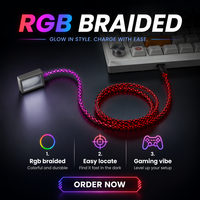 Keyboard Mekanik Sumbu Magnetik USB 2.0 dengan RGB-backlit, True 8K Polling Rate, dan Kabel Data Cepat, Berbahan Zinc Alloy, Dapat Disesuaikan dari Pabrik