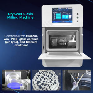 Fresatrice Dentale 2-in-1 a 5 Assi per Lavorazione a Umido/Secco, Sistema di Controllo <span class=keywords><strong>CNC</strong></span> Siemens, CAD/CAM Dentale Cinese - Product Image 3