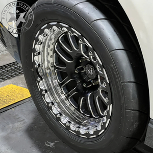 Jantes arrière à talon festonné Viaol Forged Drag Pack 15x10J 17x10J 18x10J avec système Beadlock, compatibles avec <span class=keywords><strong>BMW</strong></span> M3 M4 Supra Mustang Camaro - Product Image 1