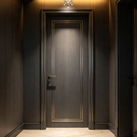 Porte intérieure en bois de style moderne à 5 panneaux – Idéale pour les chambres et les hôtels