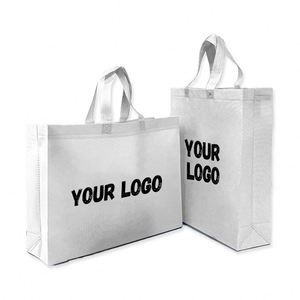 Bolsas de Compras Promocionales con Logotipo Personalizado, Bolsas de Compras para Minoristas, Bolsas de Compras Personalizadas Impresas, Bolsas de Transporte de Tela No Tejida - Product Image 1