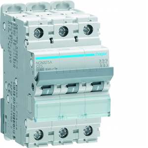 Disjoncteur miniature Hager NCN325A personnalisable 10000A 15kA 3P courbe C 25A 3M - Product Image 1