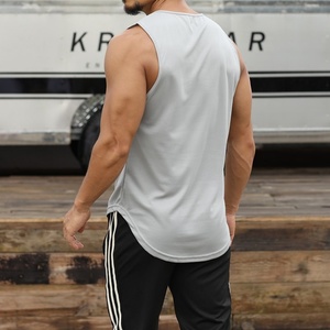 Gilet de sport personnalisé à séchage rapide pour marathon d'été, sans manches, pour hommes, course à pied, entraînement, basketball, fitness, coupe ample - Product Image 1