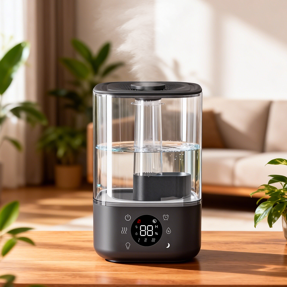New Electric Cool Mist Humidificador Ultrasonic Commercial Ultrasonic air Smart Humidifiers for Whole House Home Room with Led