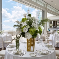 Ramo de Rosas Blancas Artificiales de Seda de 40 cm con Hortensias en Cascada y Bola de Flores de 70 cm con Follaje Verde para Decoración de Bodas, Venta al Por Mayor