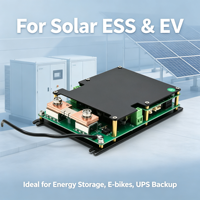 Équilibreur Actif Intelligent BMS 96S 128S 256S 48V 400V 1024V jusqu'à 600A Maître-Esclave Haute Tension ESS GPS BT RS485 CAN LiFePO4 Auto