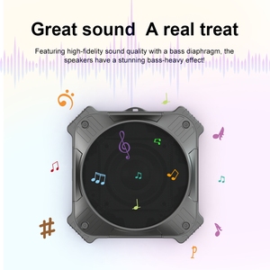 Enceinte <span class=keywords><strong>Bluetooth</strong></span> solaire de la taille d'une paume, 20 heures d'autonomie, indice de protection IPX6, écrou M8 intégré pour vélo, avec sangle de poignet - Product Image 4