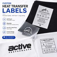 Logo personnalisé Sérigraphie Autocollant Transfert de chaleur Vêtements Soins Design Repassage Marque Etiquette Garmet