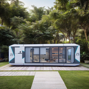 Casa Móvil de Lujo, <span class=keywords><strong>Hotel</strong></span> Cápsula Espacial de Bajo Costo, Estructura de Acero, Casas Prefabricadas para Exteriores, Casa Pequeña para Vivir, con Energía Solar - Product Image 3