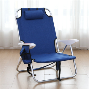 Chaise de plage extérieure pliante Portable chaise longue pour intérieur extérieur jardin Camping plage <span class=keywords><strong>chaises</strong></span> pliables <span class=keywords><strong>4</strong></span> positions - Product Image 4