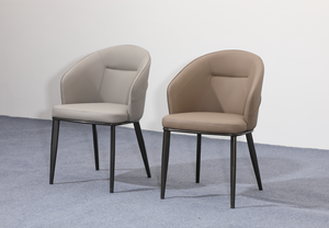 Silla Moderna de Salón en Cuero PU, Respaldo Sólido, Patas de Metal, Relleno de Espuma Suave, Muebles para el Hogar - Product Image 4