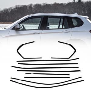 Vente en gros WENDY Accessoires de voiture sportifs personnalisés en acier inoxydable, garniture de fenêtre chromée noire pour X3 (F25) 2010-2016 Spécial - Product Image 1