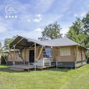 เต็นท์แคมป์ปิ้ง Stars Tent สำหรับ 6-8 คน สองห้องนอน หนึ่งห้องนั่งเล่น แบบขยายได้ ผ้า Oxford กันน้ำ ใช้ได้ทุกฤดู - Product Image 4