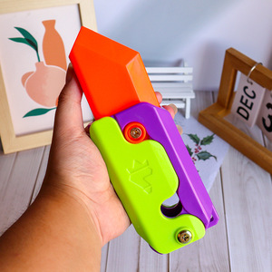 Autonomie 3D Lumineux Radis Couteau En Plastique Soulagement Du Stress Jouet Pour Enfants Âges 3 6 Ans Portable Fidget Spinner - Product Image 3
