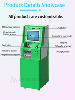 Machine de dépôt en espèces pour les banques Kiosque de paiement avec dépôt fiduciaire et sac d'argent