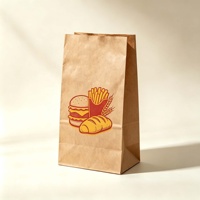 Sacs en papier kraft brun de qualité alimentaire, résistants à la graisse, impression flexo, pour boulangerie, pizza, chips, emballage d'aliments pour animaux – Offre Spéciale Noël