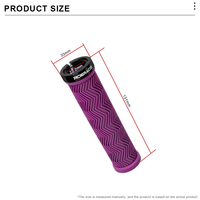 RIDERACE poignées de guidon de vélo antidérapant confortable en caoutchouc VTT couverture de guidon ergonomique vtt manchettes verrouillage sur anneau