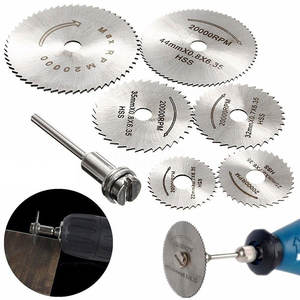 7 lames de <span class=keywords><strong>scie</strong></span> <span class=keywords><strong>circulaire</strong></span> miniatures industrielles, disque de meulage électrique, outil rotatif, outil de coupe pour métal et bois, outil électrique - Product Image 4