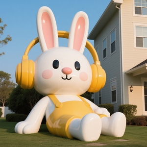 S45 Personnalisé Géant Rose Pot De Fleur Sculpture En Acier Inoxydable Cinétique Art Installation pour Centre Commercial Public Carré Décor Unique Modèle - Product Image 6