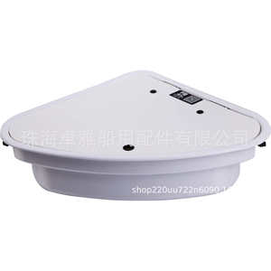 Lavabo triangulaire en acrylique blanc pour camping-cars et yachts 480*480*145mm Accessoire intérieur GR-Y007A - Product Image 1