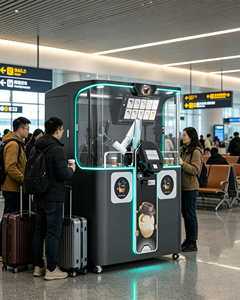 Machine à <span class=keywords><strong>café</strong></span> automatique encastrée 2026, modèle à succès, avec cabine transparente, éclairage LED, <span class=keywords><strong>menu</strong></span> tactile et terminal de paiement multiple - Product Image 4