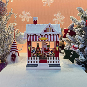 Nouvelle Lanterne à Eau pour Cadeau de Noël, Décoration de Noël Exquise, <span class=keywords><strong>Boule</strong></span> de <span class=keywords><strong>Neige</strong></span> Musicale, <span class=keywords><strong>Veilleuse</strong></span> - Product Image 3