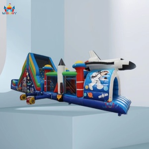 WINWAYTOYS Alquiler de Castillo Inflable de PVC con Temática Espacial y Obstáculos de Caminata Lunar Personalizado para Diversión - Product Image 5