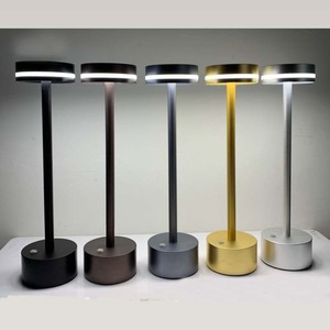 Hiện đại xách tay không dây Nhà hàng Đèn bàn có thể sạc lại pin <span class=keywords><strong>LED</strong></span> thiết kế cơ thể nhôm DC điều khiển cảm ứng cho sử dụng ngoài trời - Product Image 6