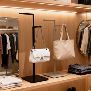 Hot Selling Metal Handbag Display Stand Adjustable Stainless Steel Handbag <b>Holder</b> Display Stand - Product Image 1